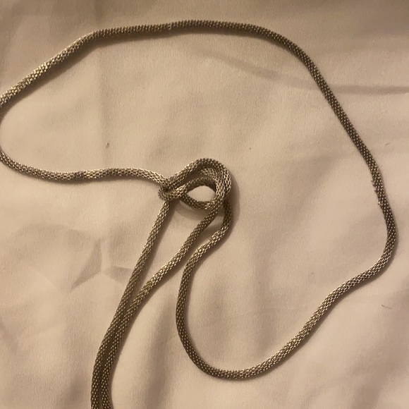 S s blue topaz end real diamonds stone necklace - Picture 4 of 5